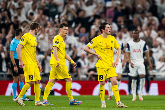 Sondre Brunstad Fet of Bodø/Glimt looks dejected