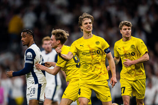 Ulrik Saltnes of Bodø/Glimt celebrates