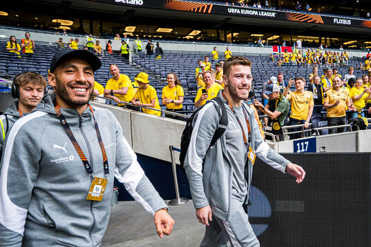 Haitam Aleesami and Fredrik Bjørkan of Bodø/Glimt arrives
