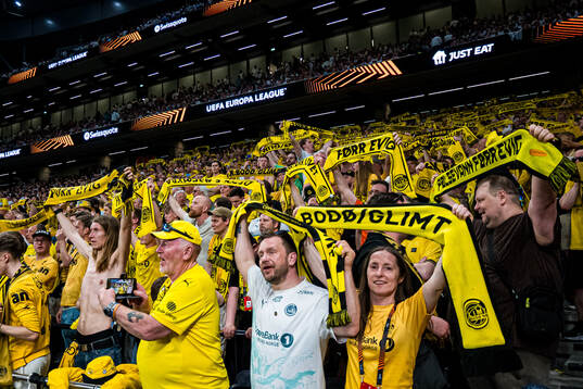 Spectators in the stands