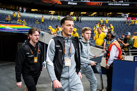 Jostein Gundersen and Jens Petter Hauge of Bodø/Glimt