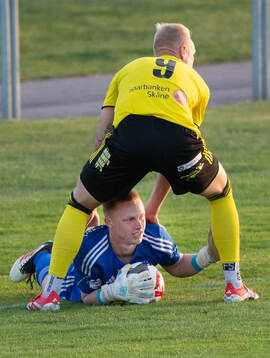 Kristianstads målvakt Otto Larsson Wågert och IFK