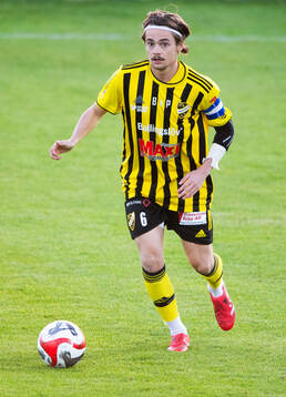 IFK Hässleholms Gustaf Winroth i matchen i division 2