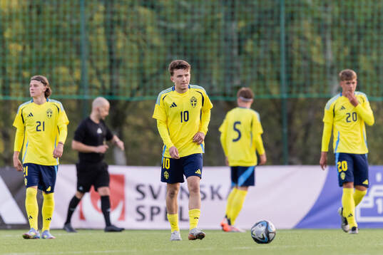 Alexander Odefalk of Sweden looks dejected