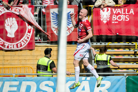 Degerfors Marcus Rafferty jublar