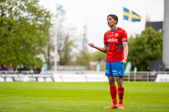 Helsingborgs Wilhelm Nilsson reagerar