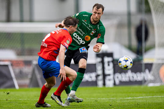 Helsingborgs Simon Bengtsson och Varbergs Niklas Dahlström