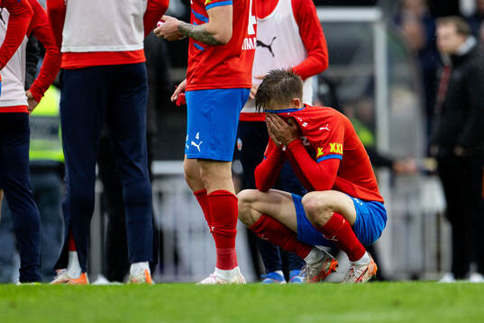 Helsingborgs Adrian Svanbäck deppar