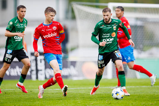 Helsingborgs Adrian Svanbäck och Varbergs Oliver Alfonsi