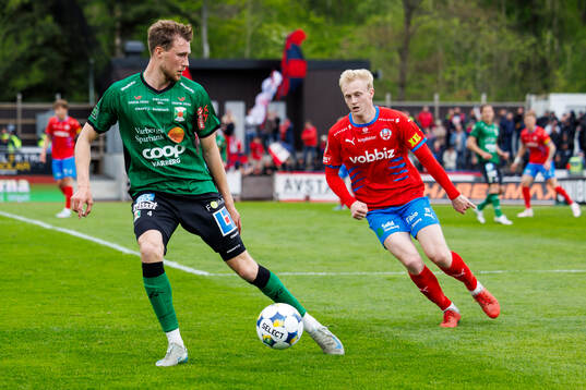 Varbergs Niklas Dahlström och Helsingborgs Oscar Aga
