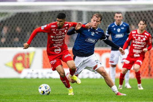 Värnamos Luke Le Roux och Halmstads Ludvig Arvidsson