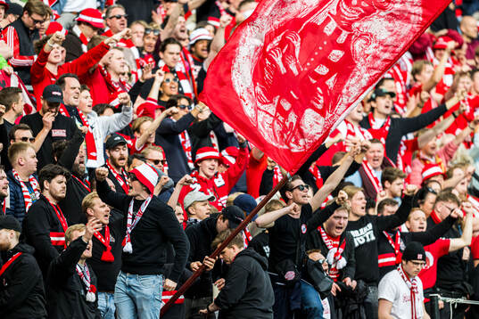 Spectators in the stands