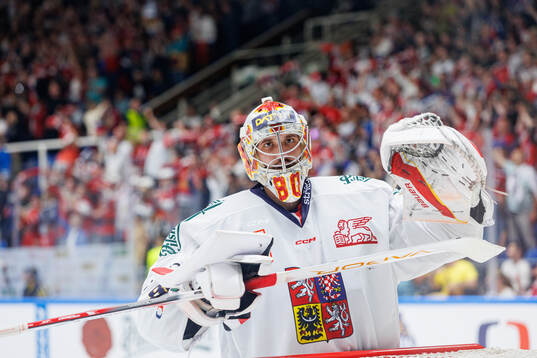 Goaltender Daniel Vladar of Czech Republic