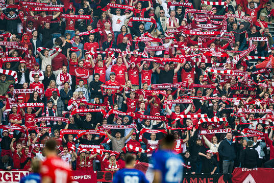 Spectators in the stands