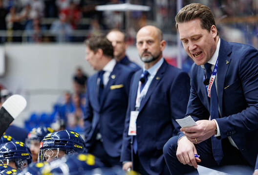 Head coach Sam Hallam of Sweden