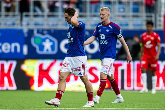 Håkon Sjåtil and Henrik Bjørdal of Vålerenga looks