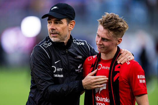 Freyr Alexandersson, head coach of Brann, and Lars