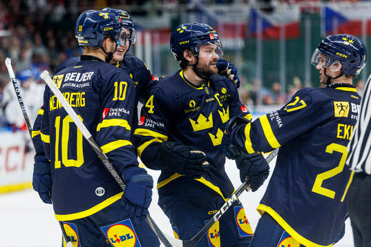 Rasmus Andersson of Sweden celebrates with Alexander