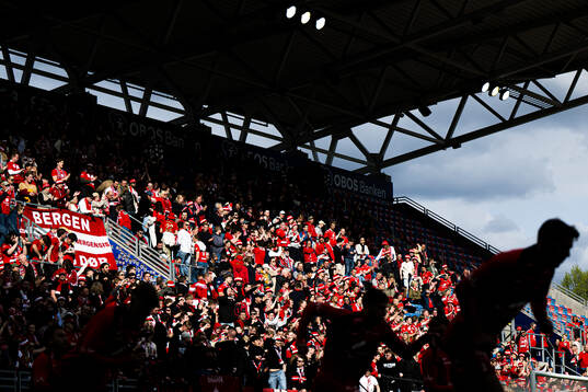 Spectators in the stands