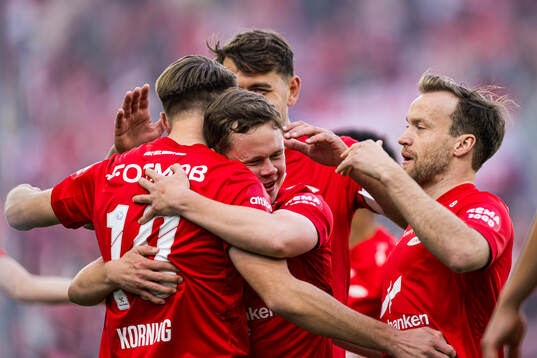 Emil Kornvig of Brann celebrates