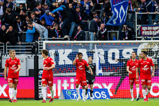 Japhet Sery Larsen of Brann looks dejected