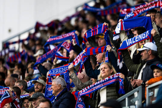 Spectators in the stands