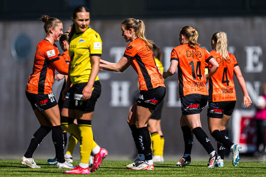 Marie Myhrvold Seim of Åsane celebrates