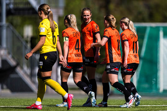 Marie Myhrvold Seim of Åsane celebrates