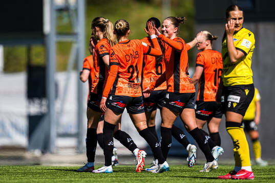 Marie Myhrvold Seim of Åsane celebrates