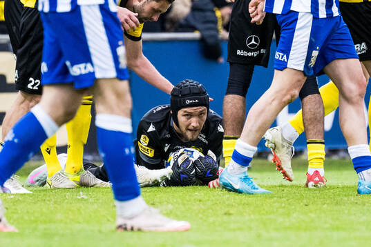 Mjällbys målvakt Noel Törnqvist