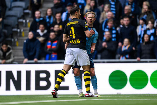 AIKs Sotirios Papagiannopoulos och Djurgårdens Tobias