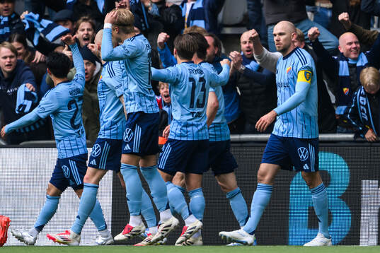 Djurgårdens Marcus Danielson jublar