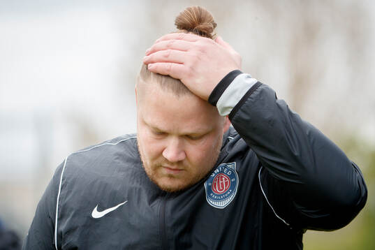 Eskilstuna Uniteds tränare Anton Olsson
