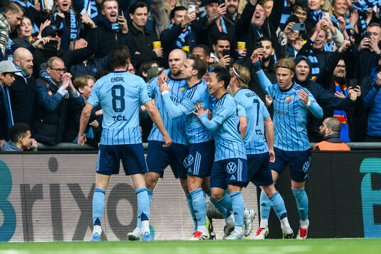 Djurgårdens Marcus Danielson jublar