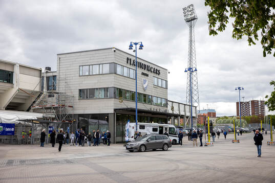 Exteriör vy av Platinumcars Arena