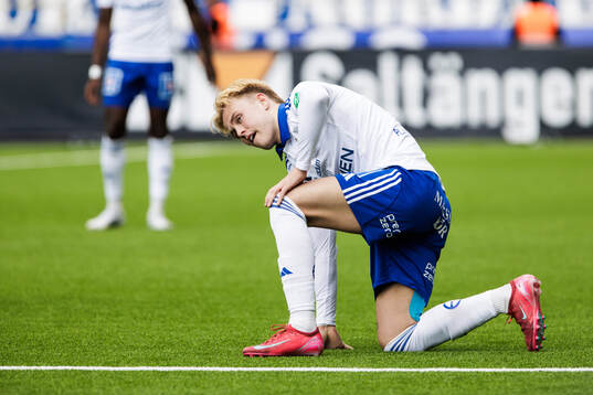 IFK Norrköpings Isak Andri Sigurgeirsson deppar