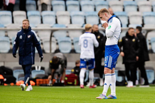 IFK Norrköpings Sebastian Vinther Jørgensen deppar