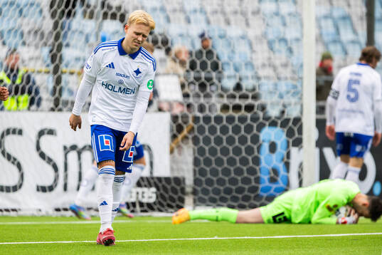 IFK Norrköpings Isak Andri Sigurgeirsson deppar