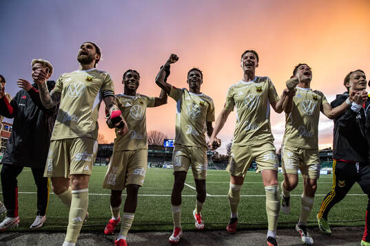 Under fotbollsmatchen i Superettan mellan Brage och