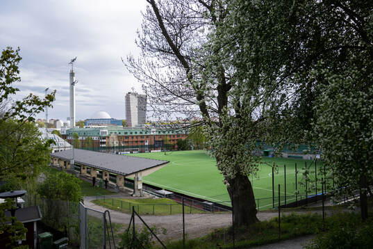 Exteriör vy över Hammarby IP