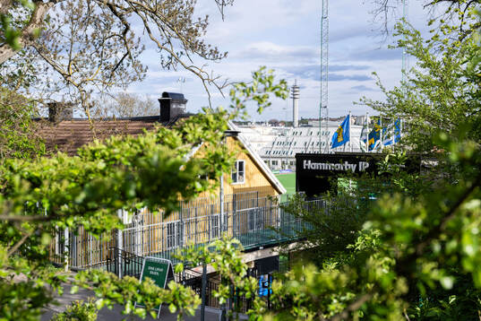 Exteriör vy över Hammarby IP