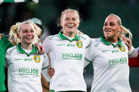 Hammarbys Emilie Joramo, Julie Blakstad och Cathinka