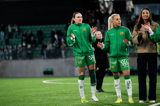 Hammarbys Vilde Hasund och Lotta Ökvist