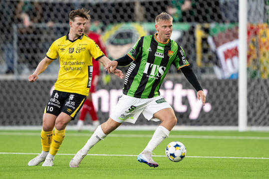 Elfsborgs Simon Olsson och GAISs Joackim Åberg