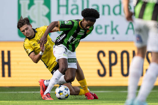 Elfsborgs Besfort Zeneli och GAISs Harun Ibrahim