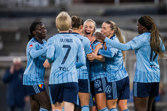 Djurgårdens Tove Almqvist jublar
