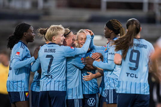 Djurgårdens Tove Almqvist jublar
