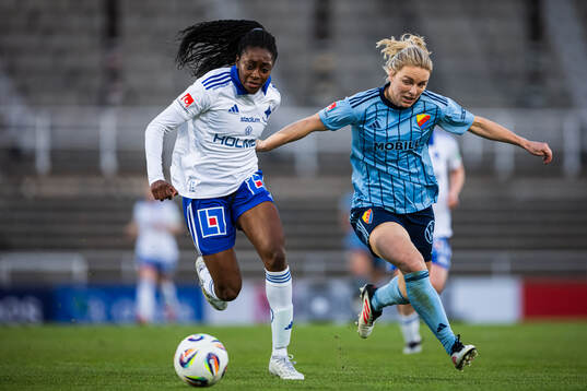 IFK Norrköpings Maya Aliyah Antoine och Djurgårdens Mimmi