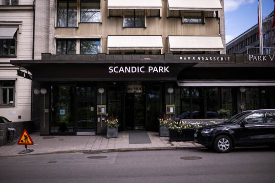 Exterior view of Scandic Park, residence of the Swedish