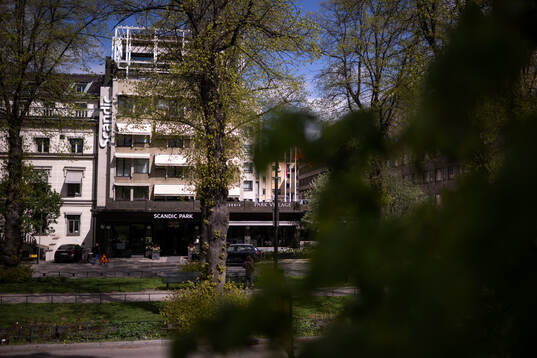 Exterior view of Scandic Park, residence of the Swedish